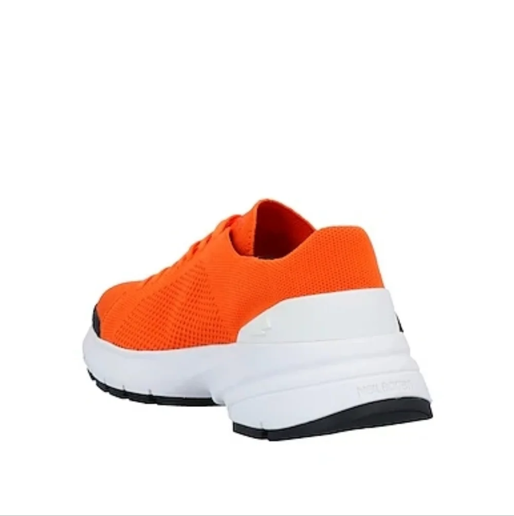 NIB NEIL BARRETT BOLT LACE UP SNEAKER - ORANGE SZ 6/39